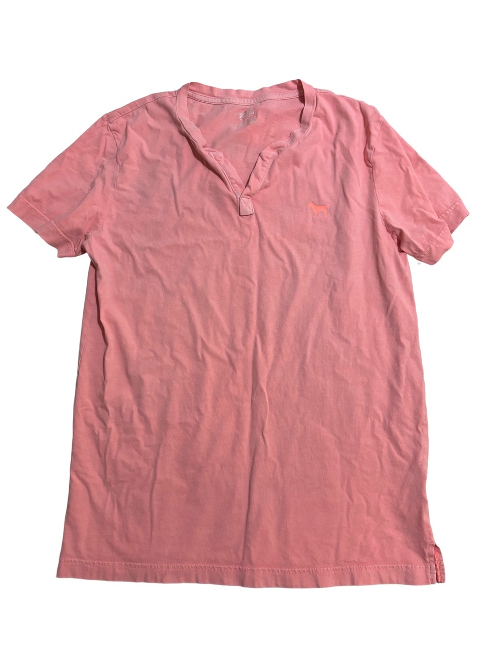Pink V-Neck Short Sleeve Women’s Shirt